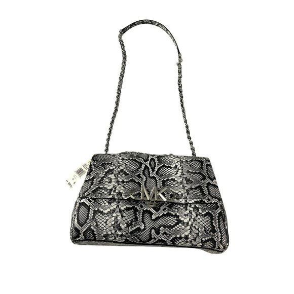 Michael Kors $558 Embossed Leather Snake XL Crossbody Bag NWT - Picture 5 of 11